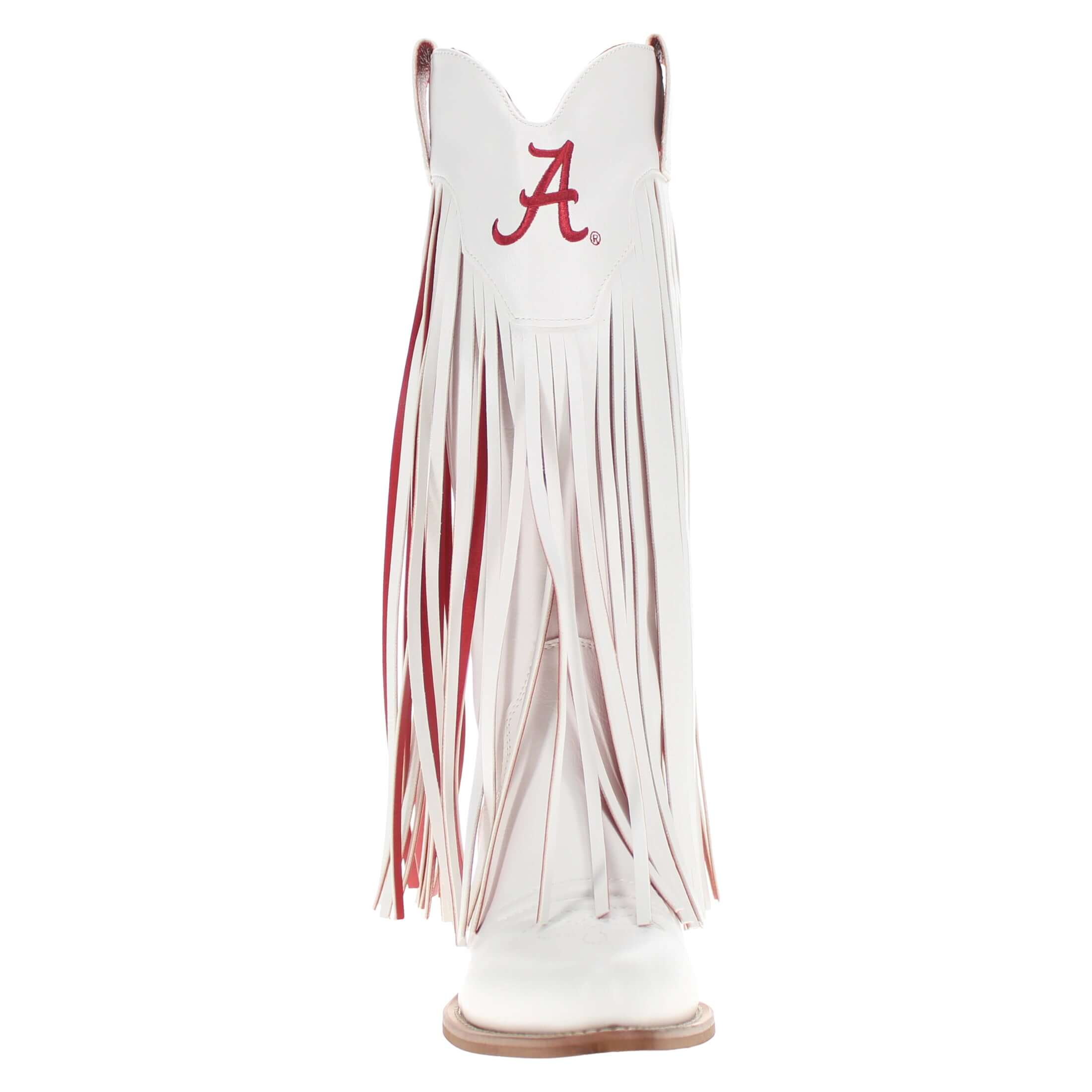 University of Alabama Kacey White Fringe Boot By V By Vaccari