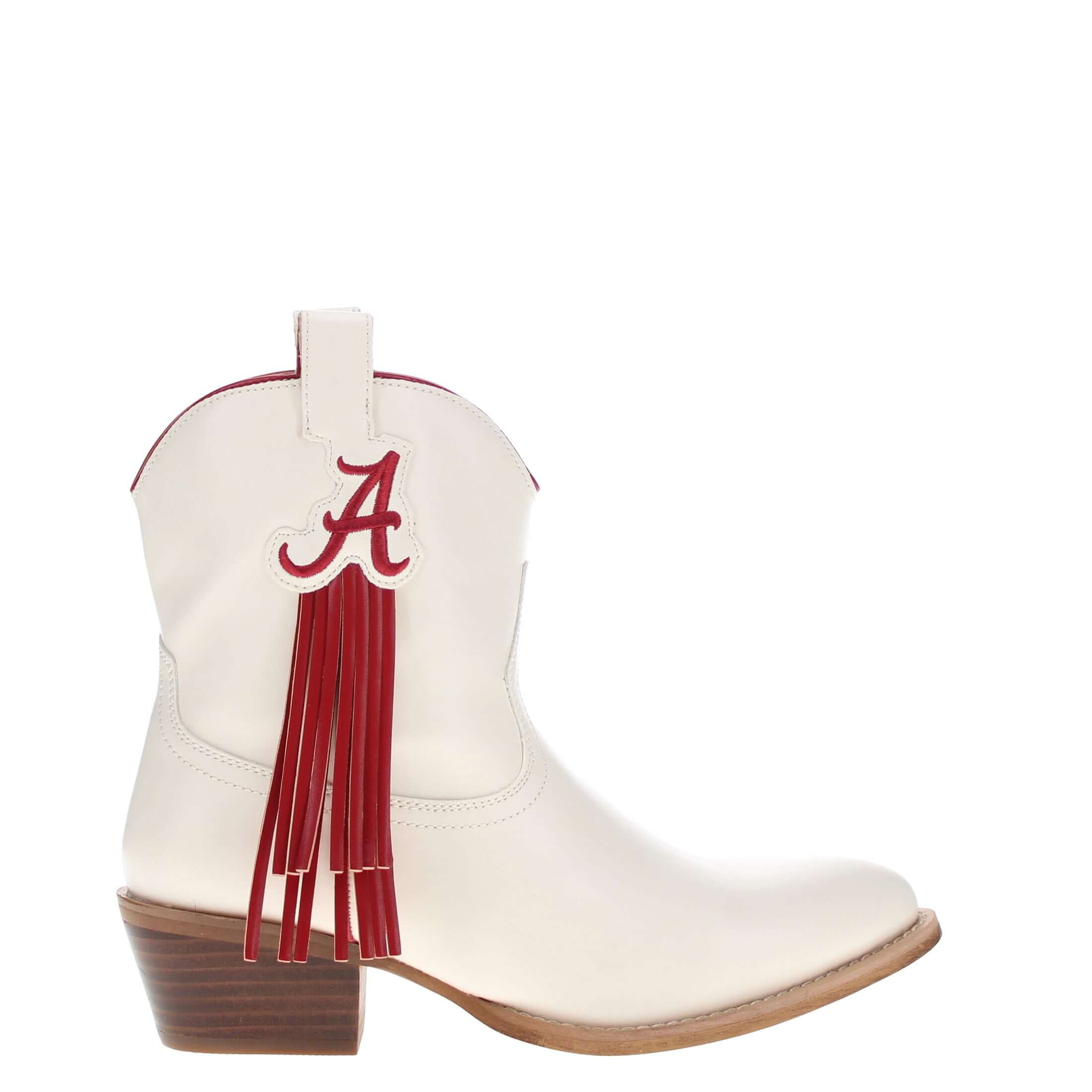 Women's University of Alabama Bone Fringe Bootie Lucy By V By Vaccari