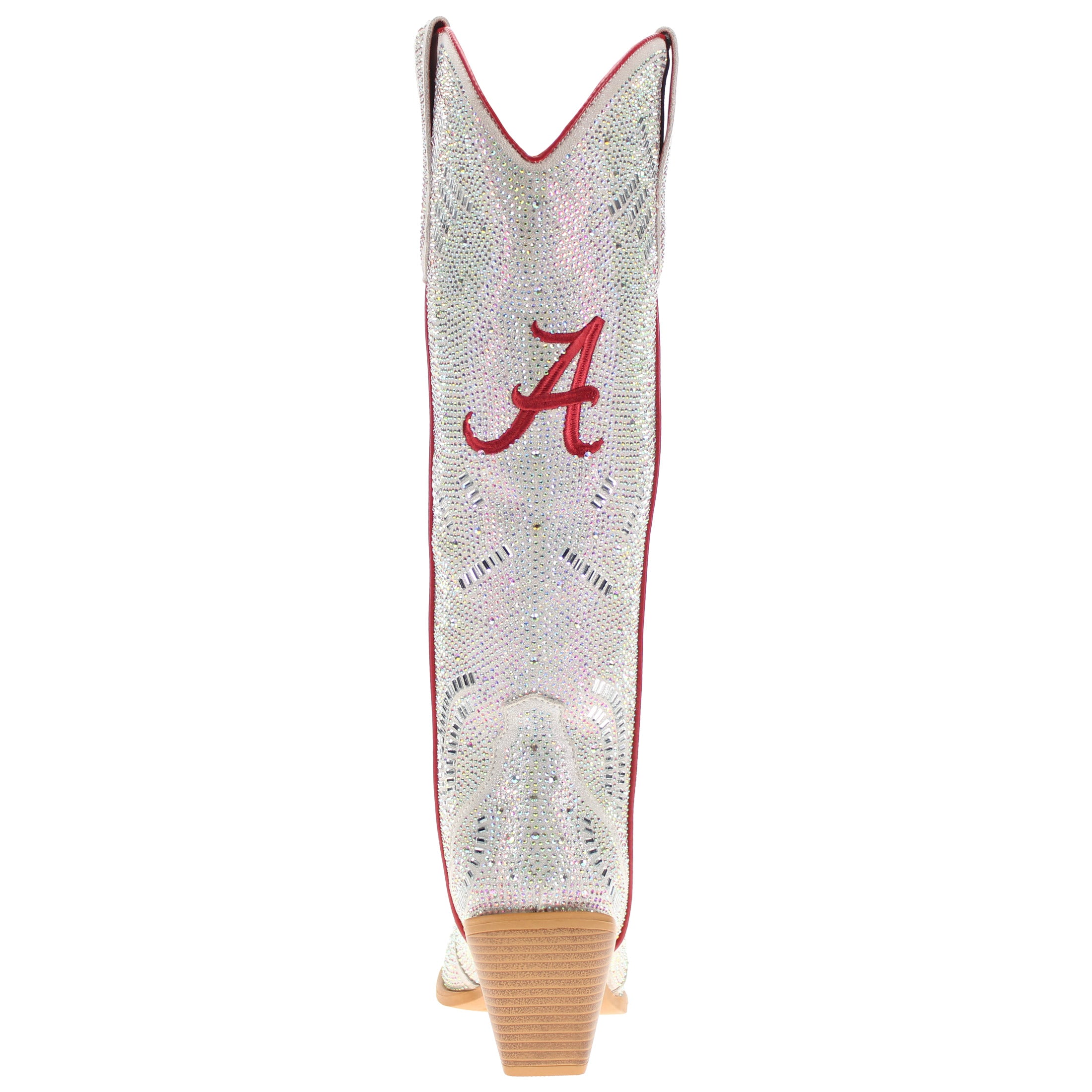 Women's University of Alabama Natural Tall Bling Cowgirl Boots Amber by V by Vaccari