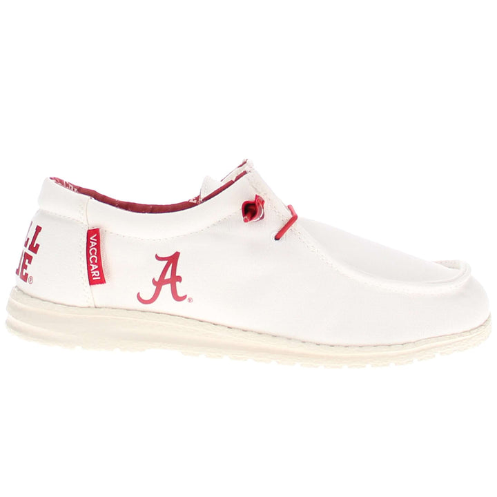 Women's University of Alabama Off White Canvas Shoes by Vaccari