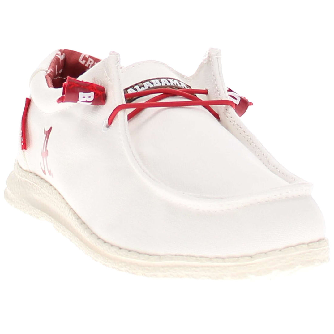 Women's University of Alabama Off White Canvas Shoes by Vaccari