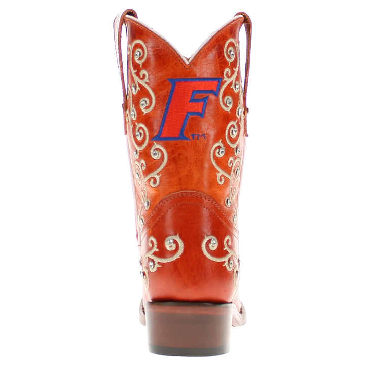 Kid's Chloe University of Florida Scroll Cowgirl Boots by Vaccari