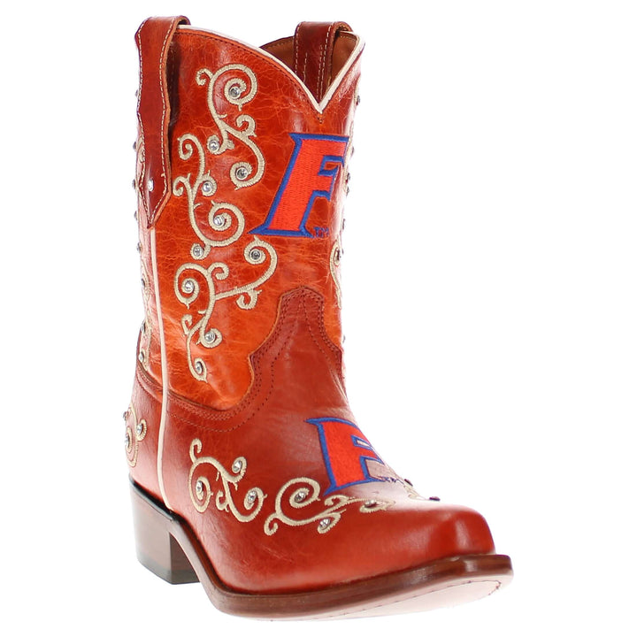 Kid's Chloe University of Florida Scroll Cowgirl Boots by Vaccari