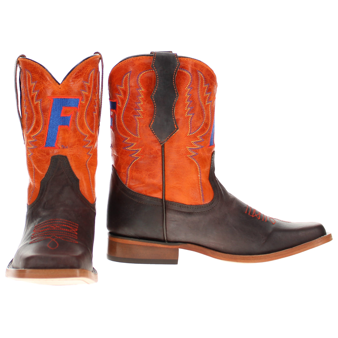 Kid's Peyton University of Florida Leather Boots by Vaccari