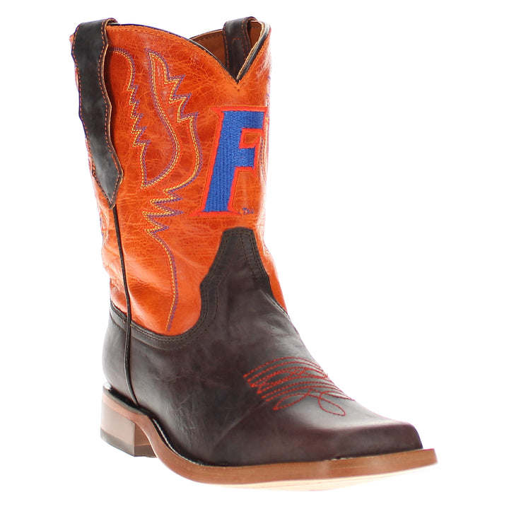 Kid's Peyton University of Florida Leather Boots by Vaccari