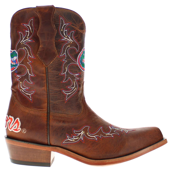 Kid's Amelia University of Florida Brass Studs Cowgirl Boots by Vaccari
