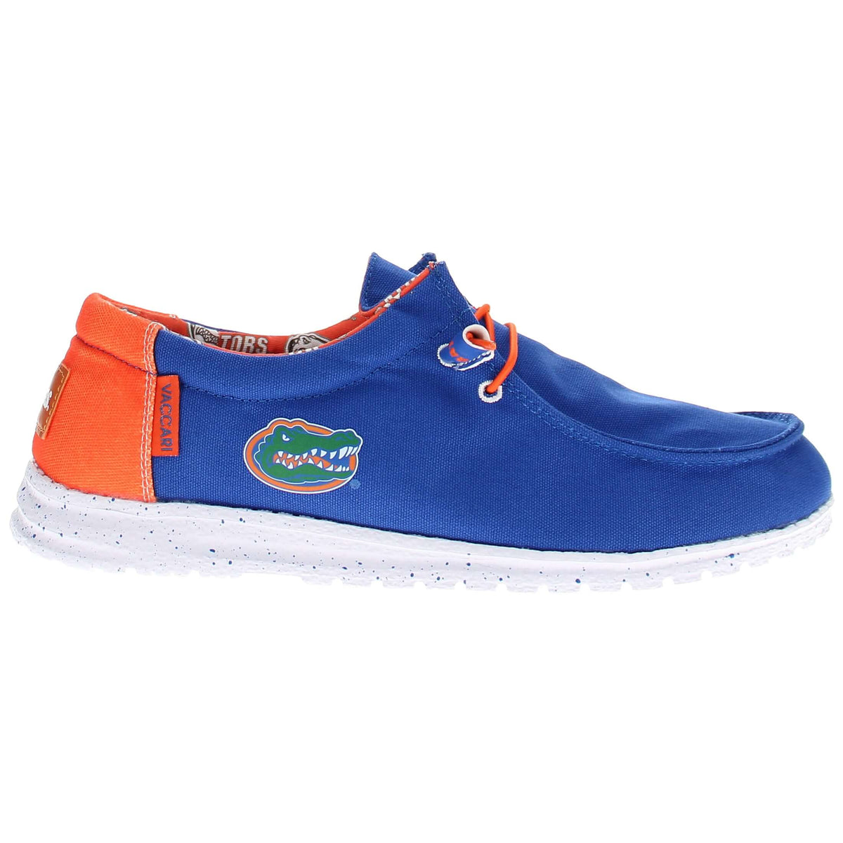 Adadila Men\'s Blue and Orange rubber and mesh Loafers Gators size 42/ University of Florida Surcingle Driving Shoes (Royal-Orange  main image 2