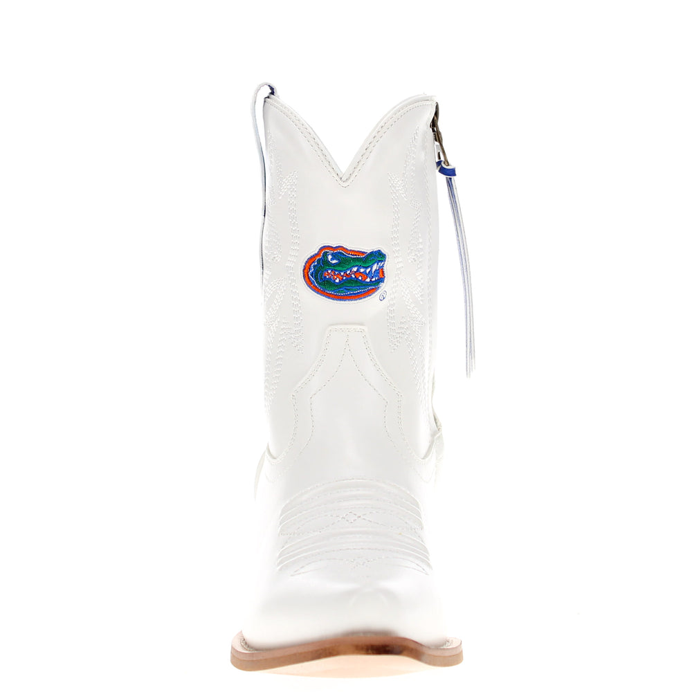 Women's University of Florida White Cowgirl Boots with Color Tassel Lynn by V by Vaccari