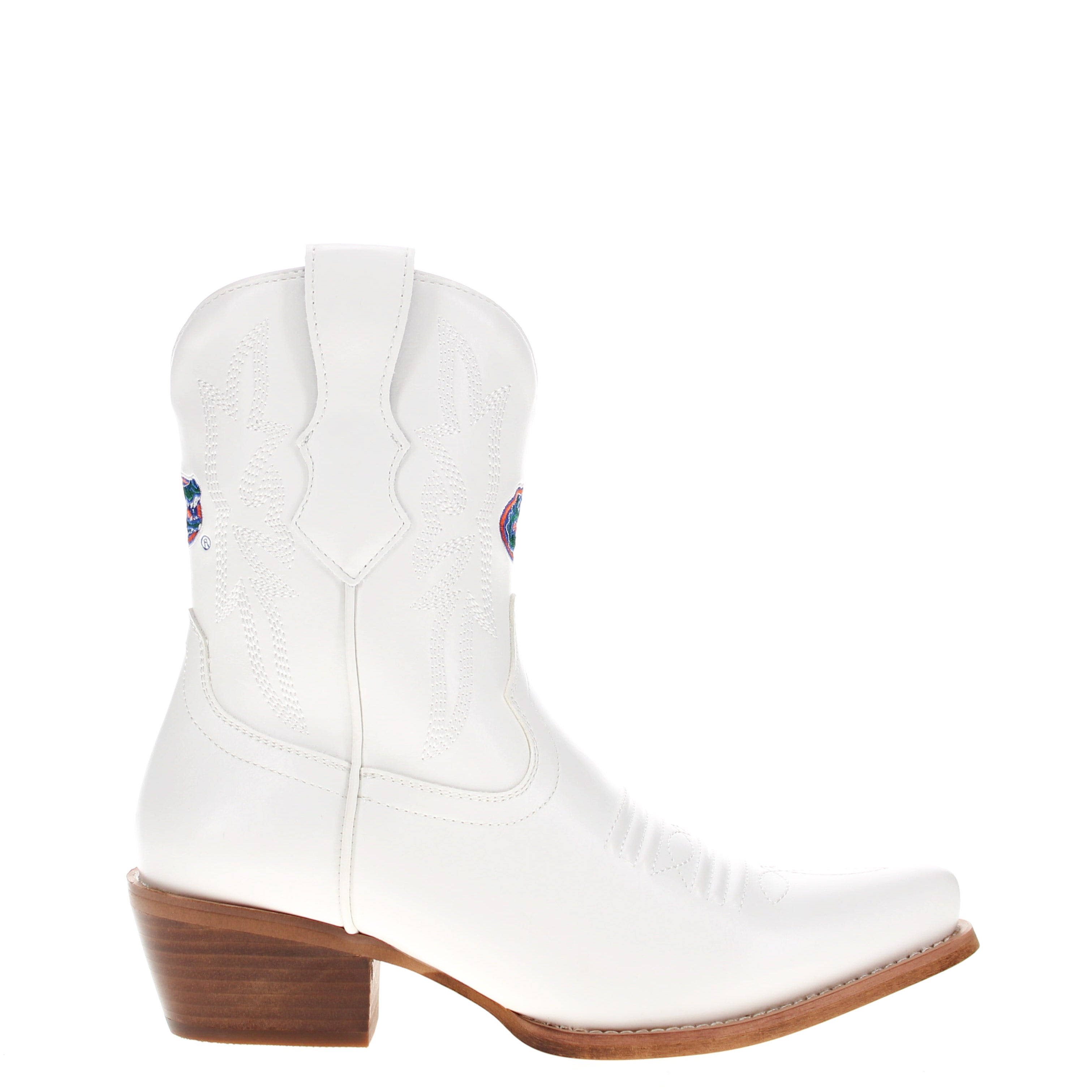 Women's University of Florida White Cowgirl Boots with Color Tassel Lynn by V by Vaccari