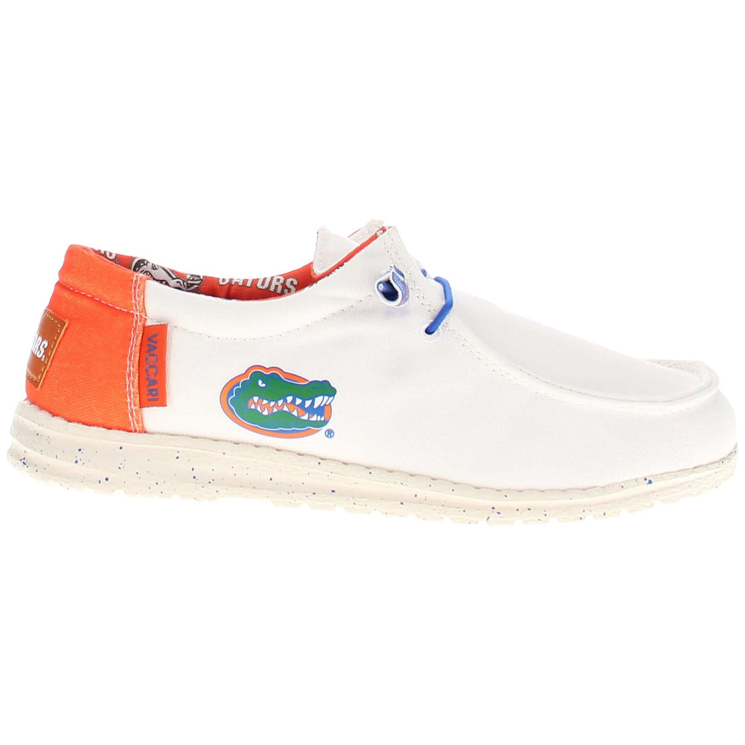 Women's University of Florida Off White Canvas Shoes Gators by Vaccari