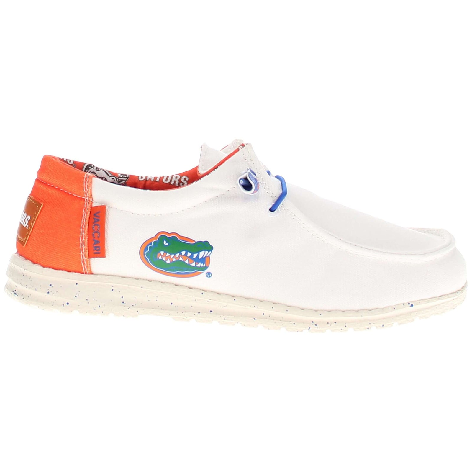 Women's University of Florida Off White Canvas Shoes Gators by Vaccari