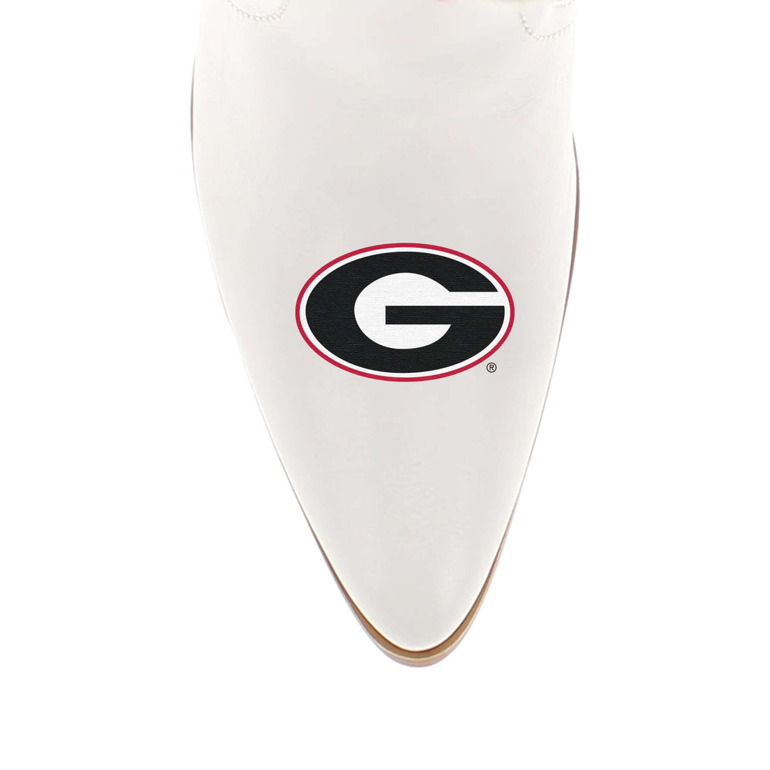 University of Georiga Blair Tall White Boot By V By Vaccari