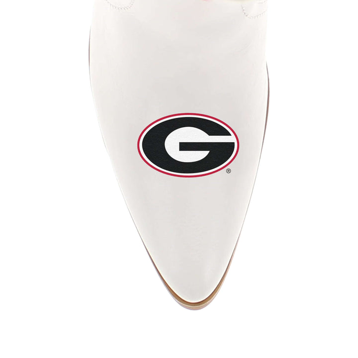 University of Georiga Blair Tall White Boot By V By Vaccari