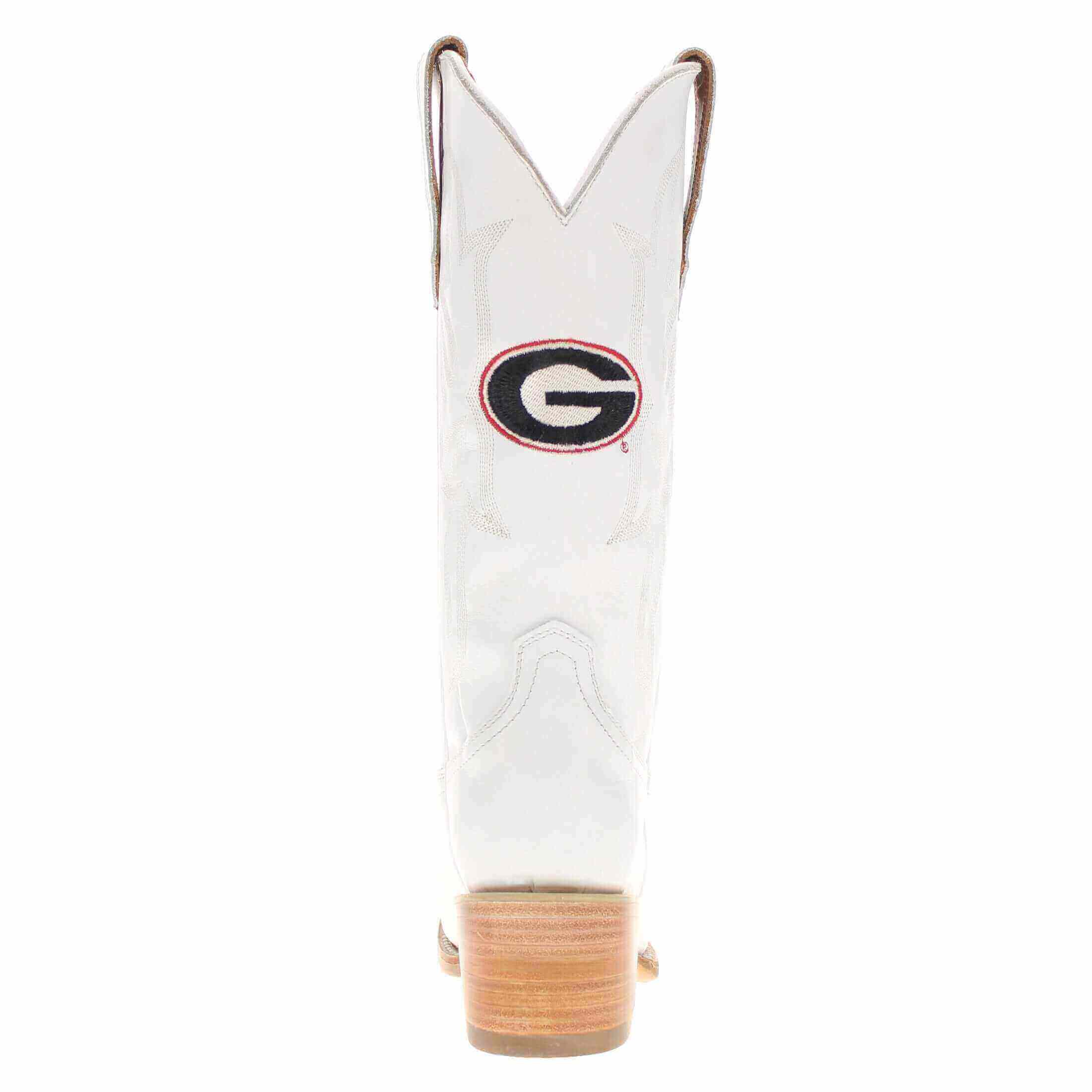 Women's Georgia White Cowgirl Boots Leighton by Vaccari University