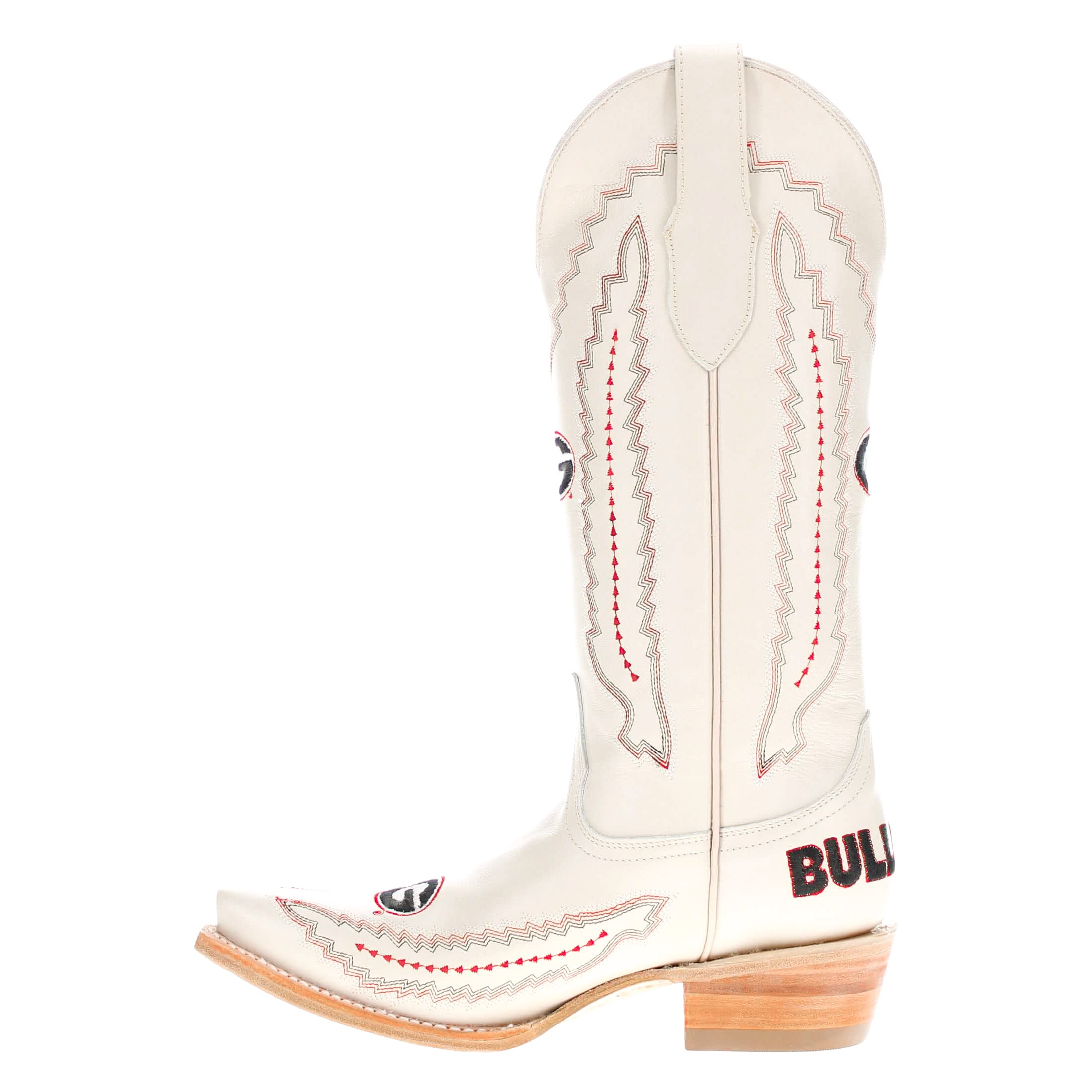 Women's University of Georgia Bone Snip Toe Cowgirl Boots Naomi by Vaccari