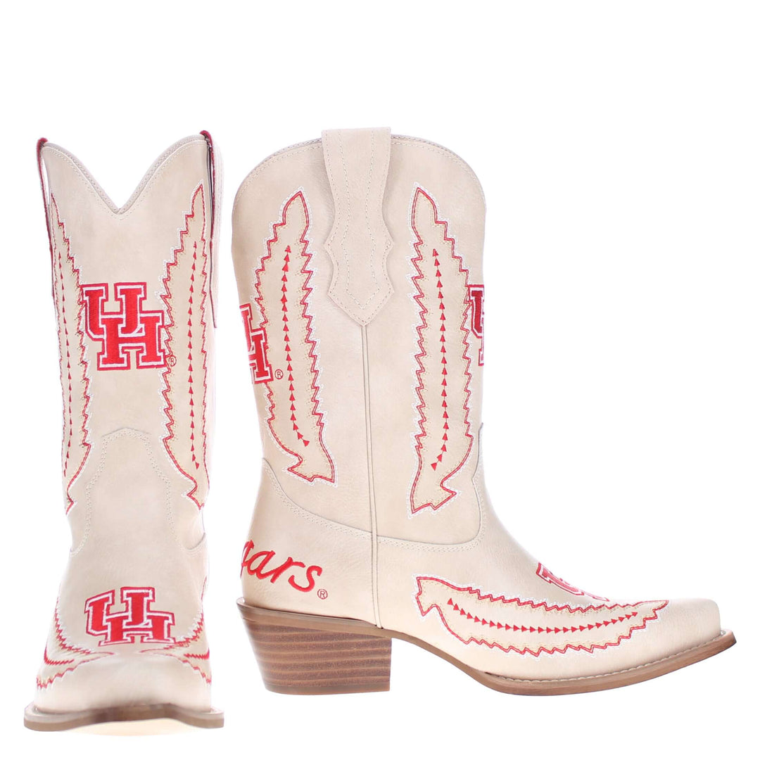University of Houston Mimi Short Bone Boot By V By Vaccari