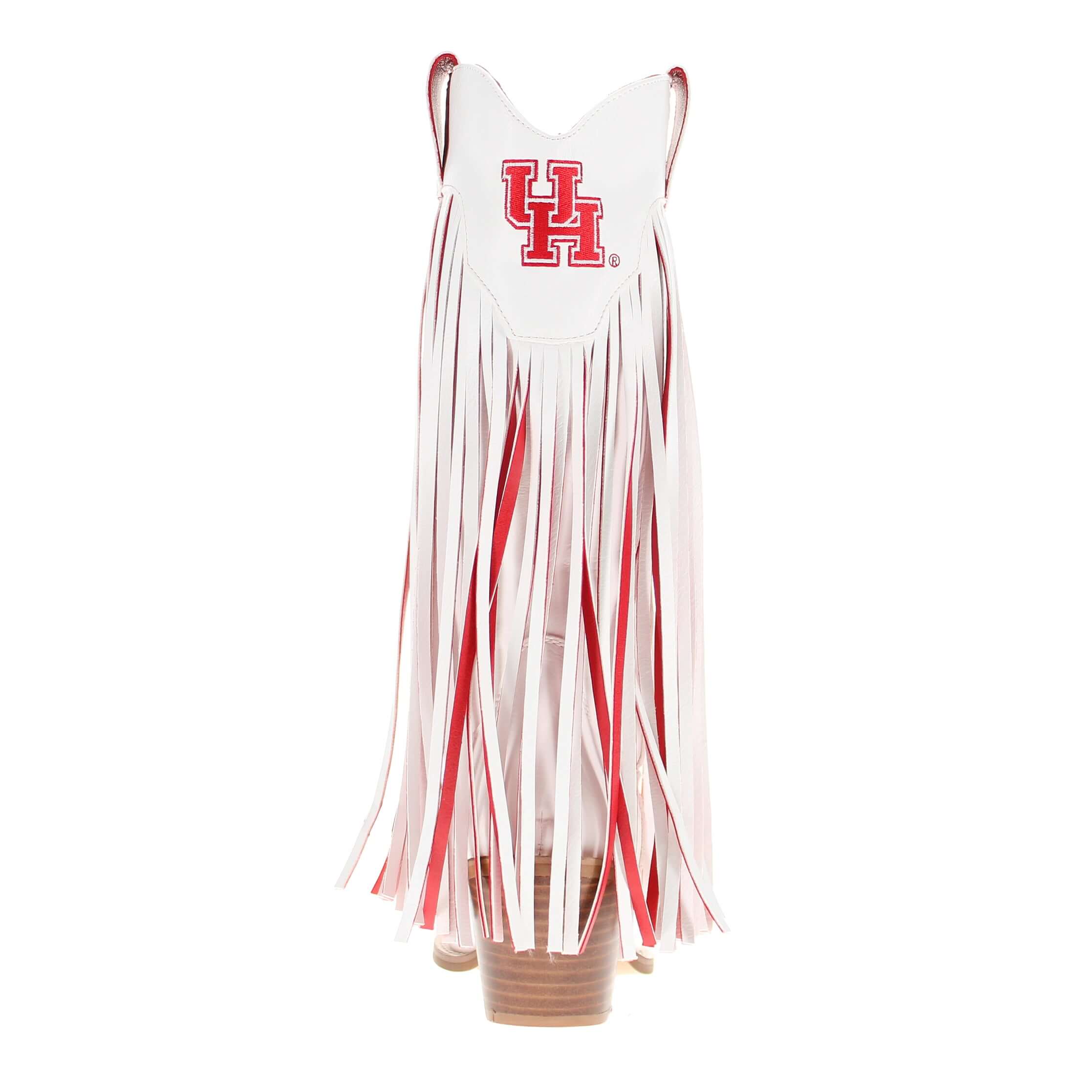 University of Houston Kacey White Fringe Boot By V By Vaccari