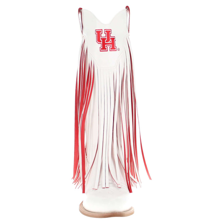 University of Houston Kacey White Fringe Boot By V By Vaccari