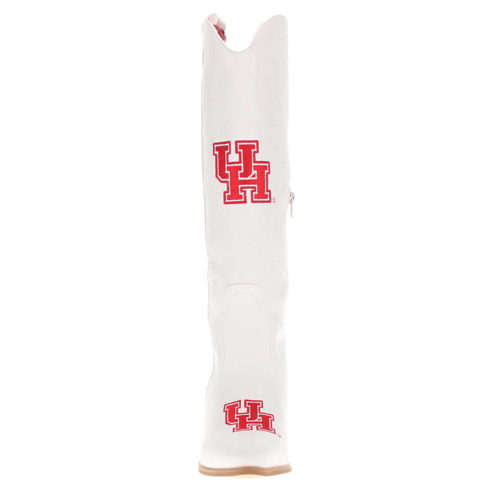 University of Houston Blair Tall White Boot By V By Vaccari