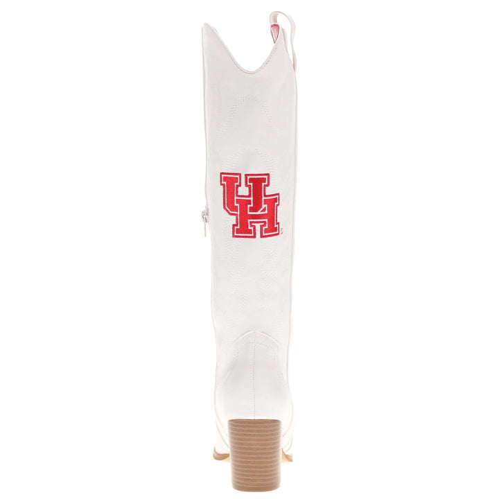 University of Houston Blair Tall White Boot By V By Vaccari
