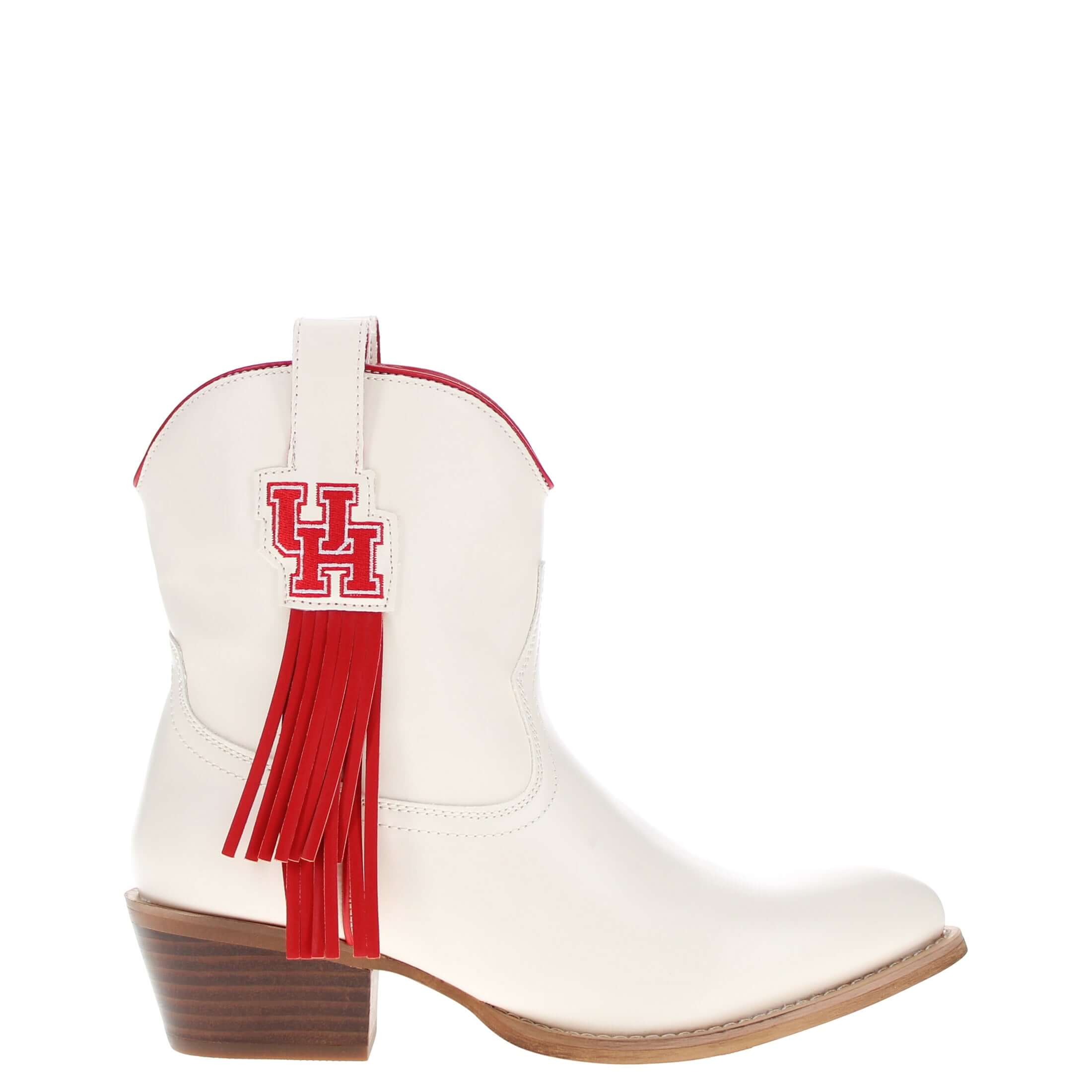 Women's University of Houston Bone Fringe Bootie Lucy By V By Vaccari