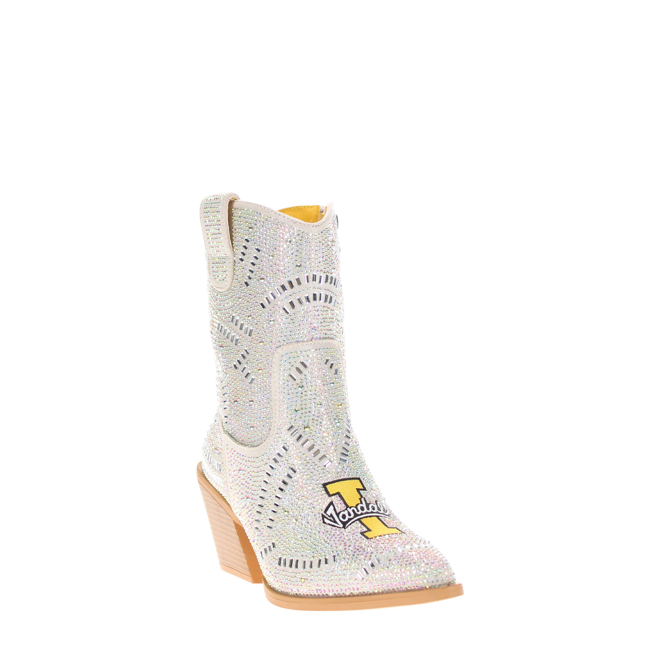 Women's University of Idaho Natural Bling Cowgirl Booties Jade by V by Vaccari