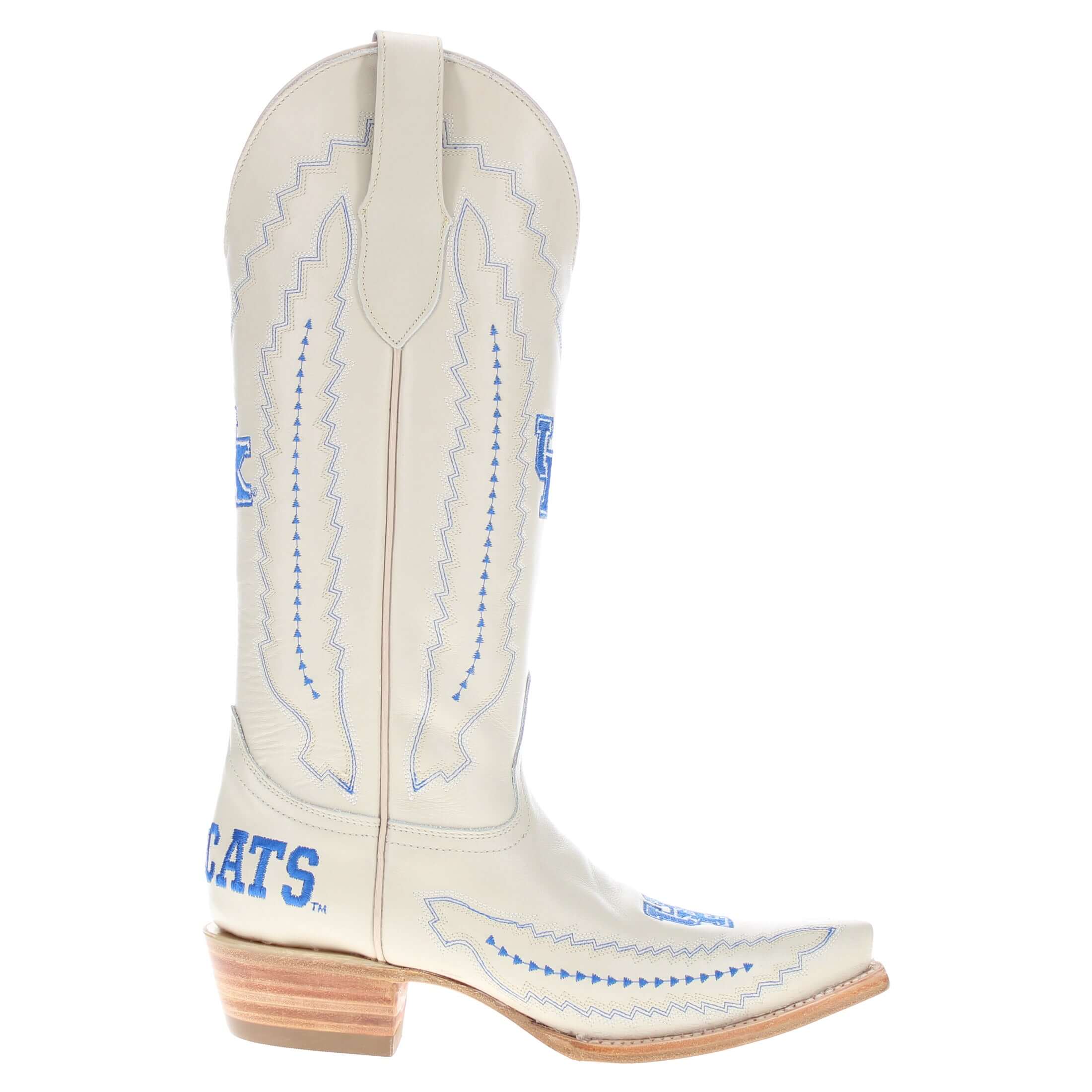 Women's University of Kentucky Bone Snip Toe Cowgirl Boots Naomi by Vaccari