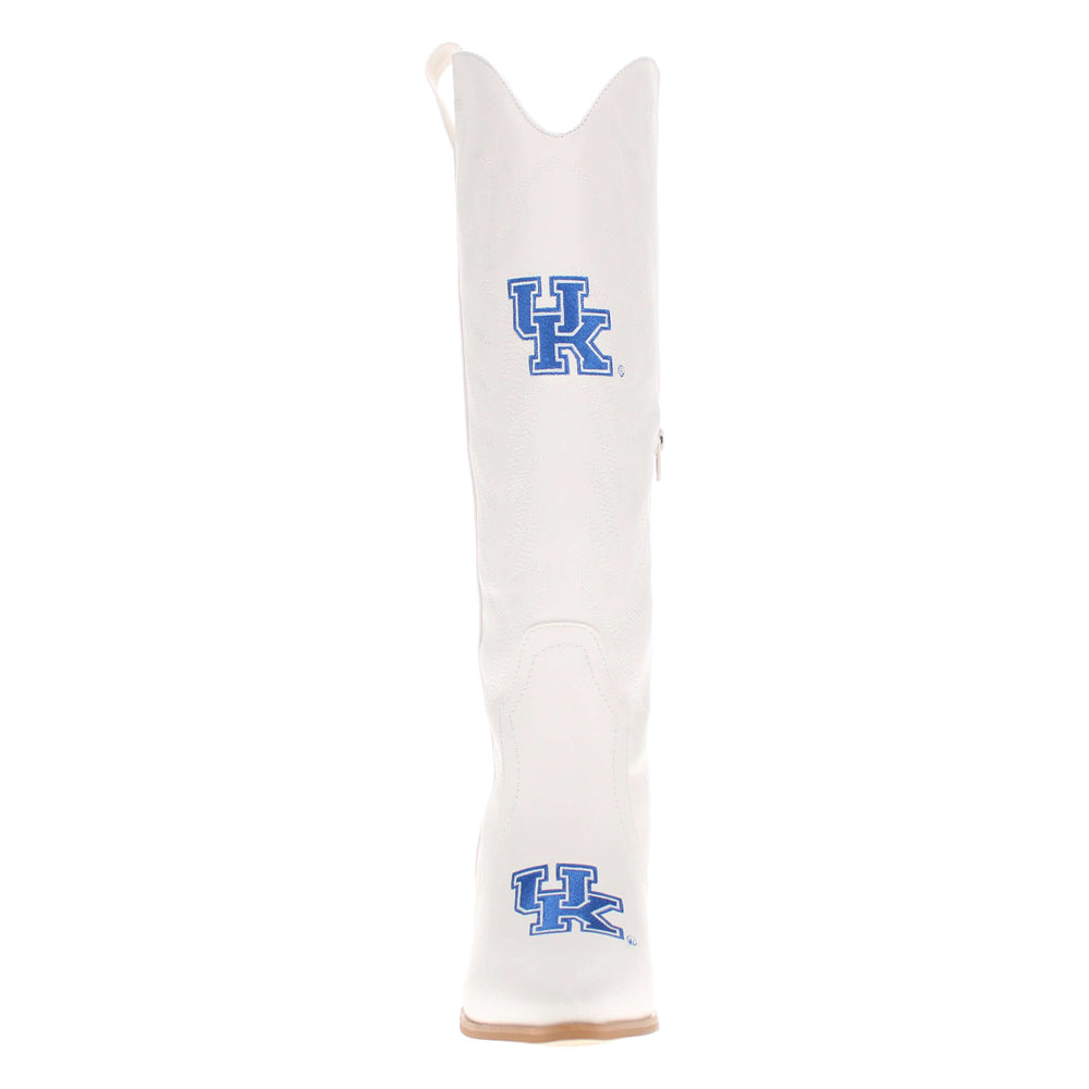 University of Kentucky Blair Tall White Boot By V By Vaccari