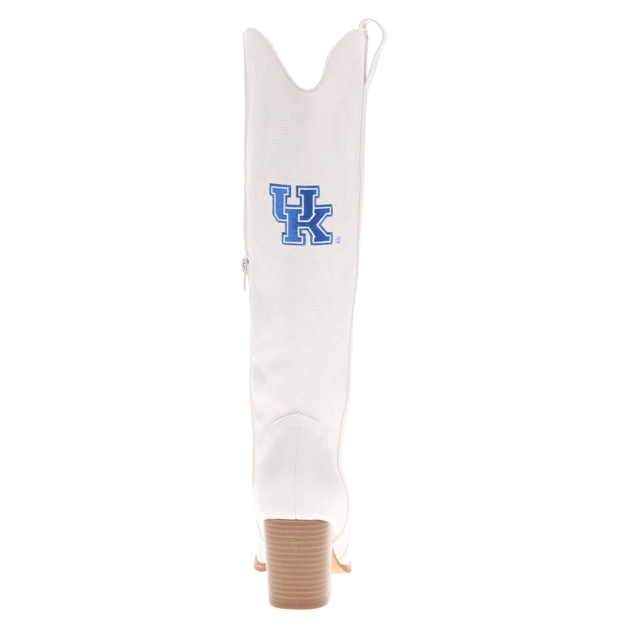 University of Kentucky Blair Tall White Boot By V By Vaccari