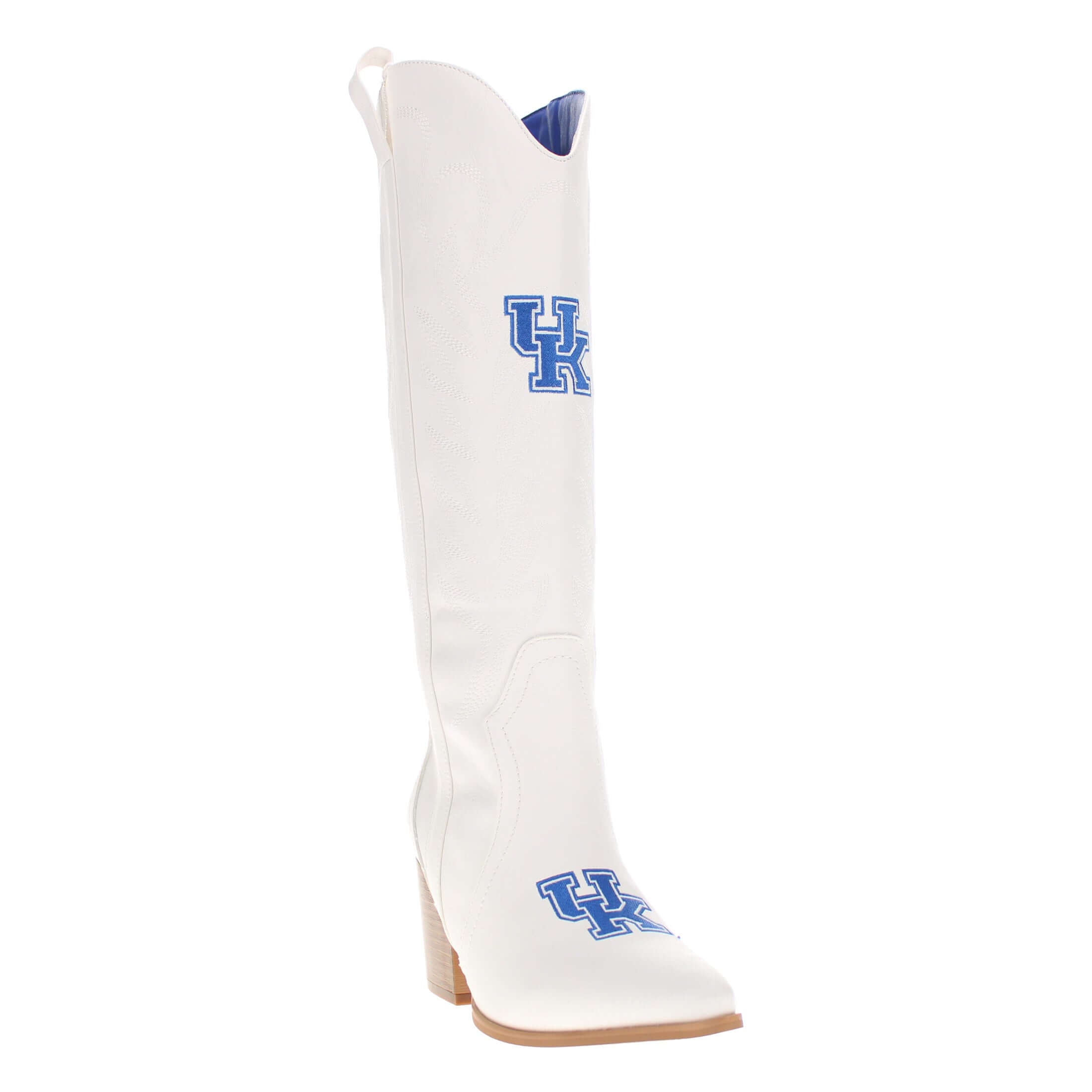 University of Kentucky Blair Tall White Boot By V By Vaccari