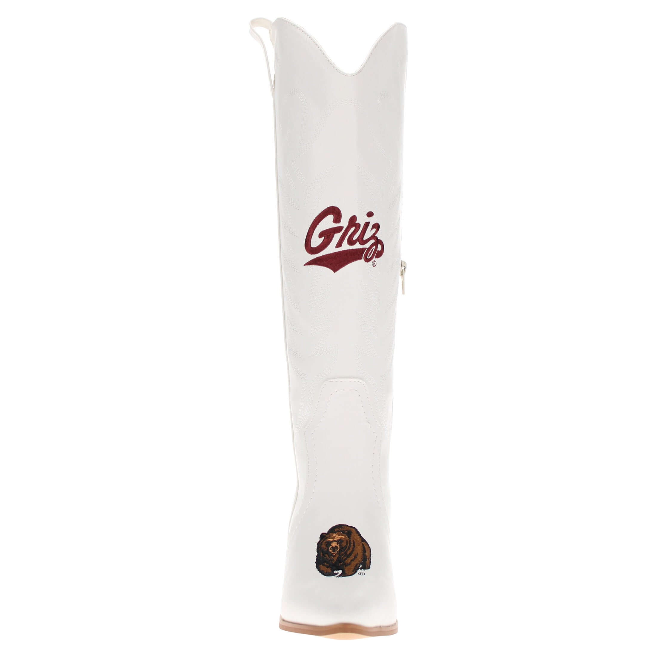 Women's University of Montana Tall White Boot Blair By V By Vaccari