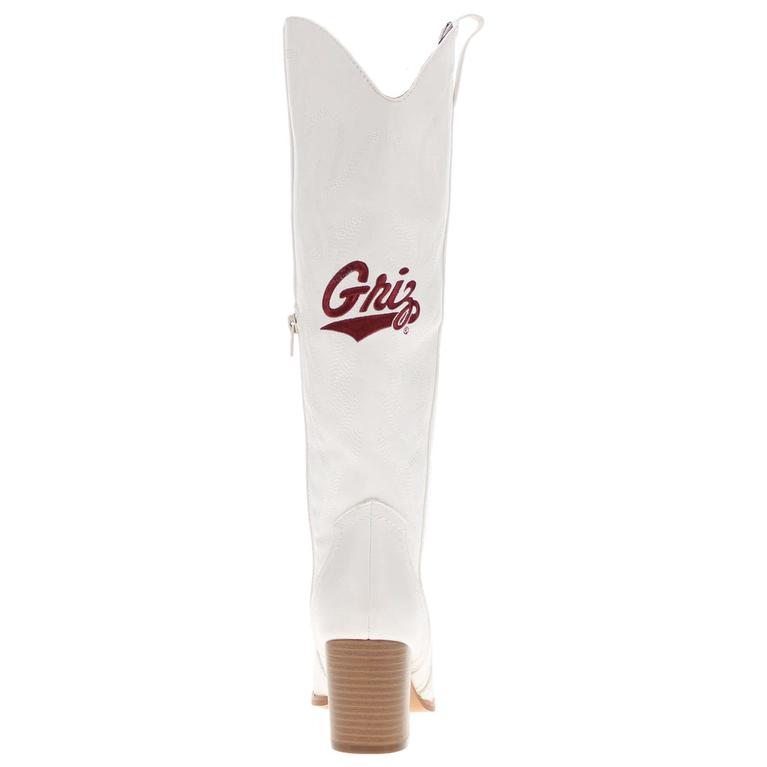 Women's University of Montana Tall White Boot Blair By V By Vaccari