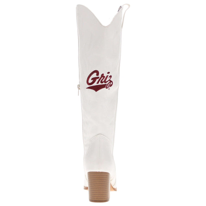 Women's University of Montana Tall White Boot Blair By V By Vaccari