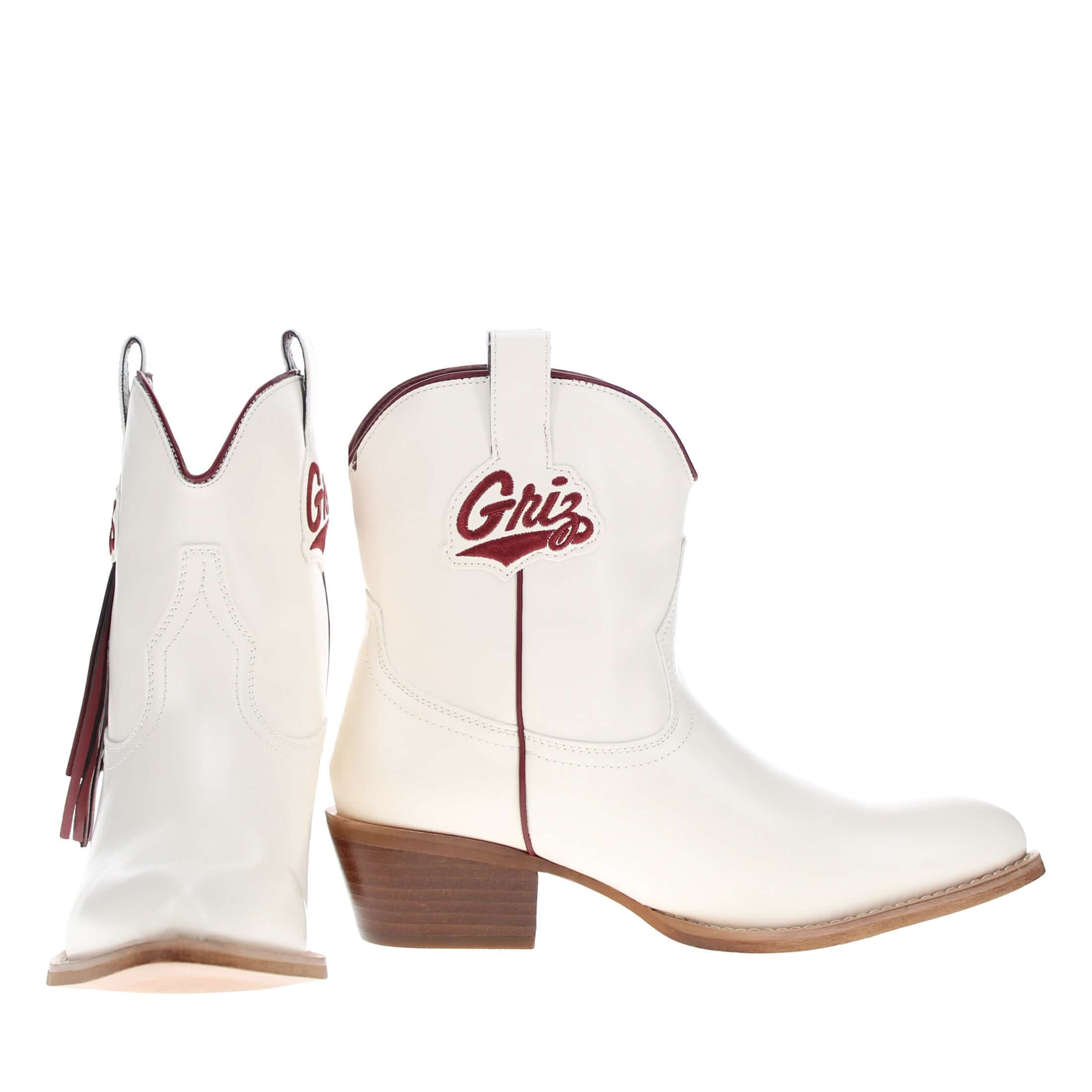 Women's University of Montana Bone Fringe Bootie Lucy By V By Vaccari