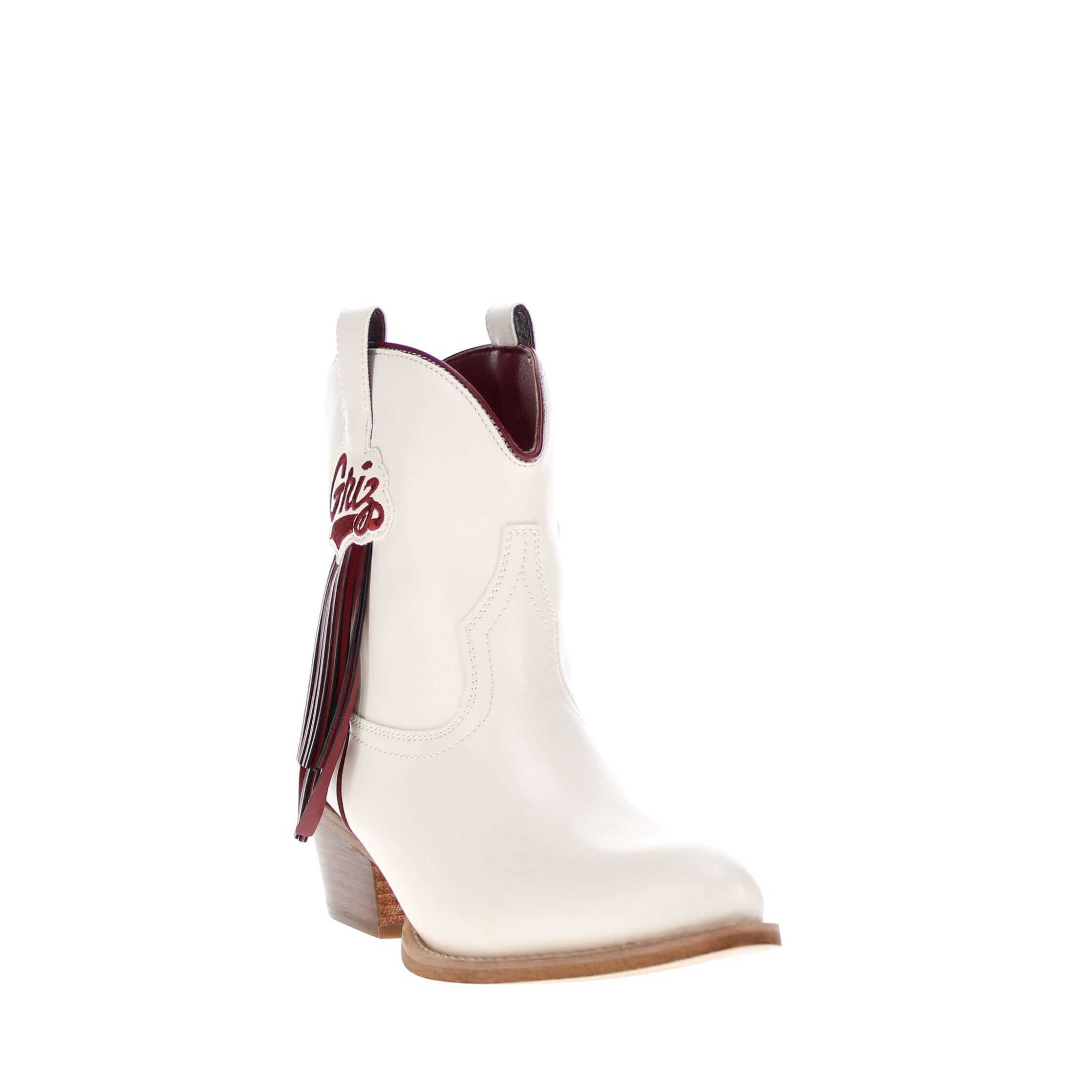 Women's University of Montana Bone Fringe Bootie Lucy By V By Vaccari