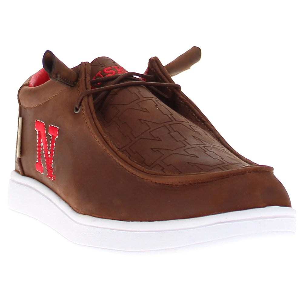 Men's University of Nebraska leather slip-on shoes