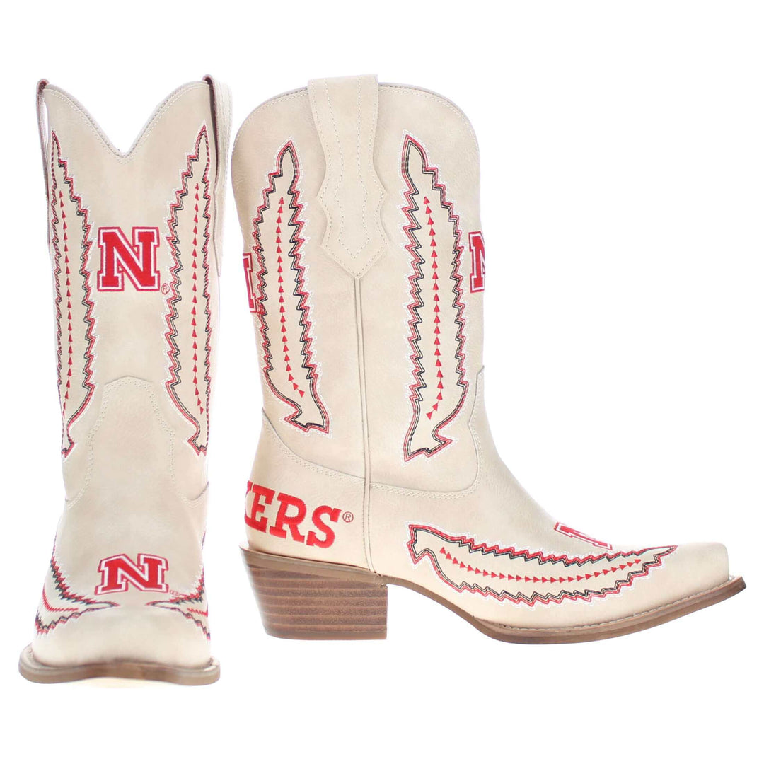 University of Nebraska Mimi Short Bone Boot By V By Vaccari