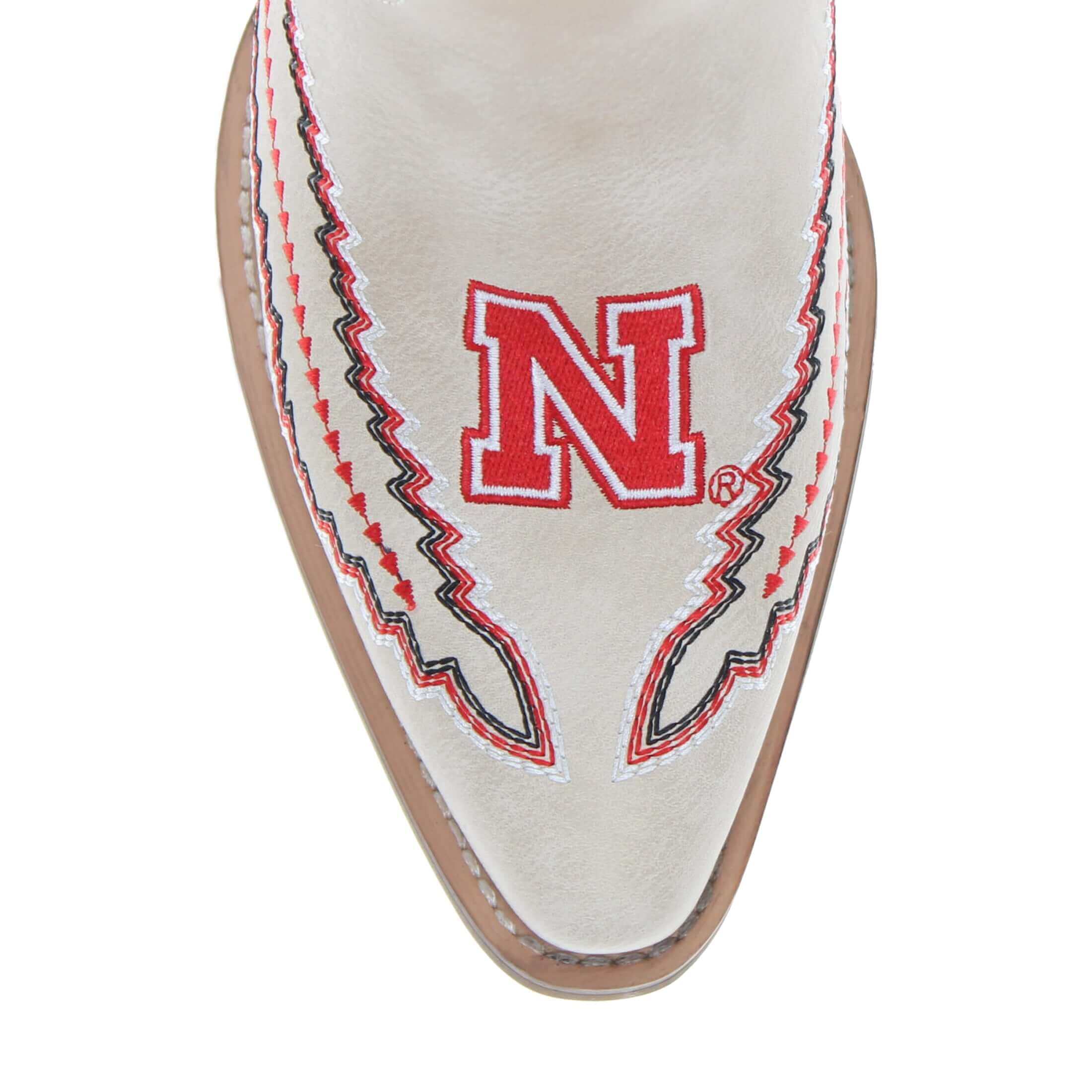 University of Nebraska Mimi Short Bone Boot By V By Vaccari