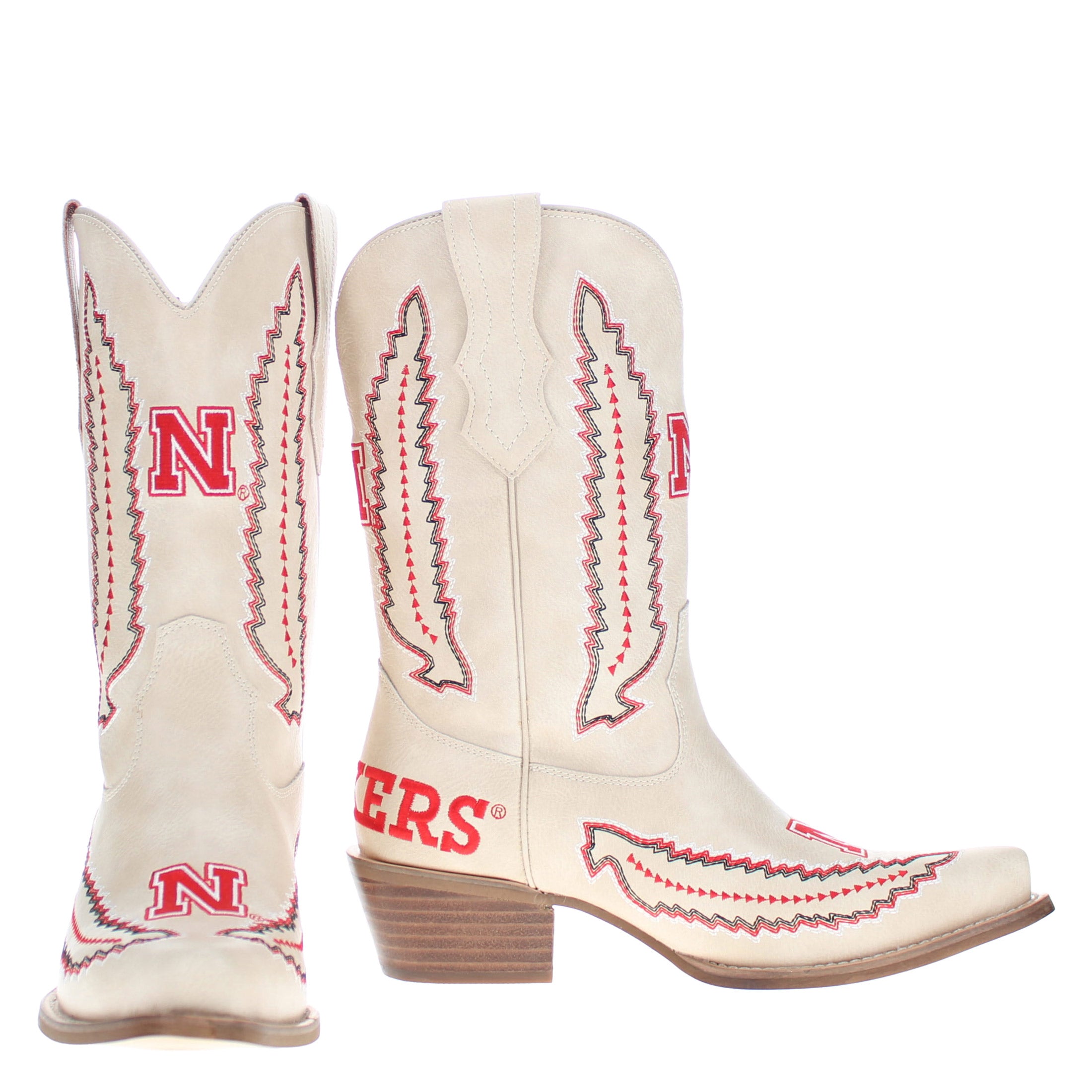 University of Nebraska Mimi Short Bone Boot By V By Vaccari