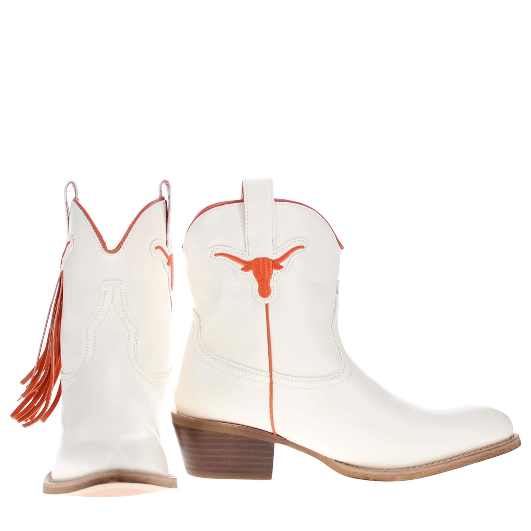 Women's University of Texas Bone Fringe Bootie Lucy By V By Vaccari