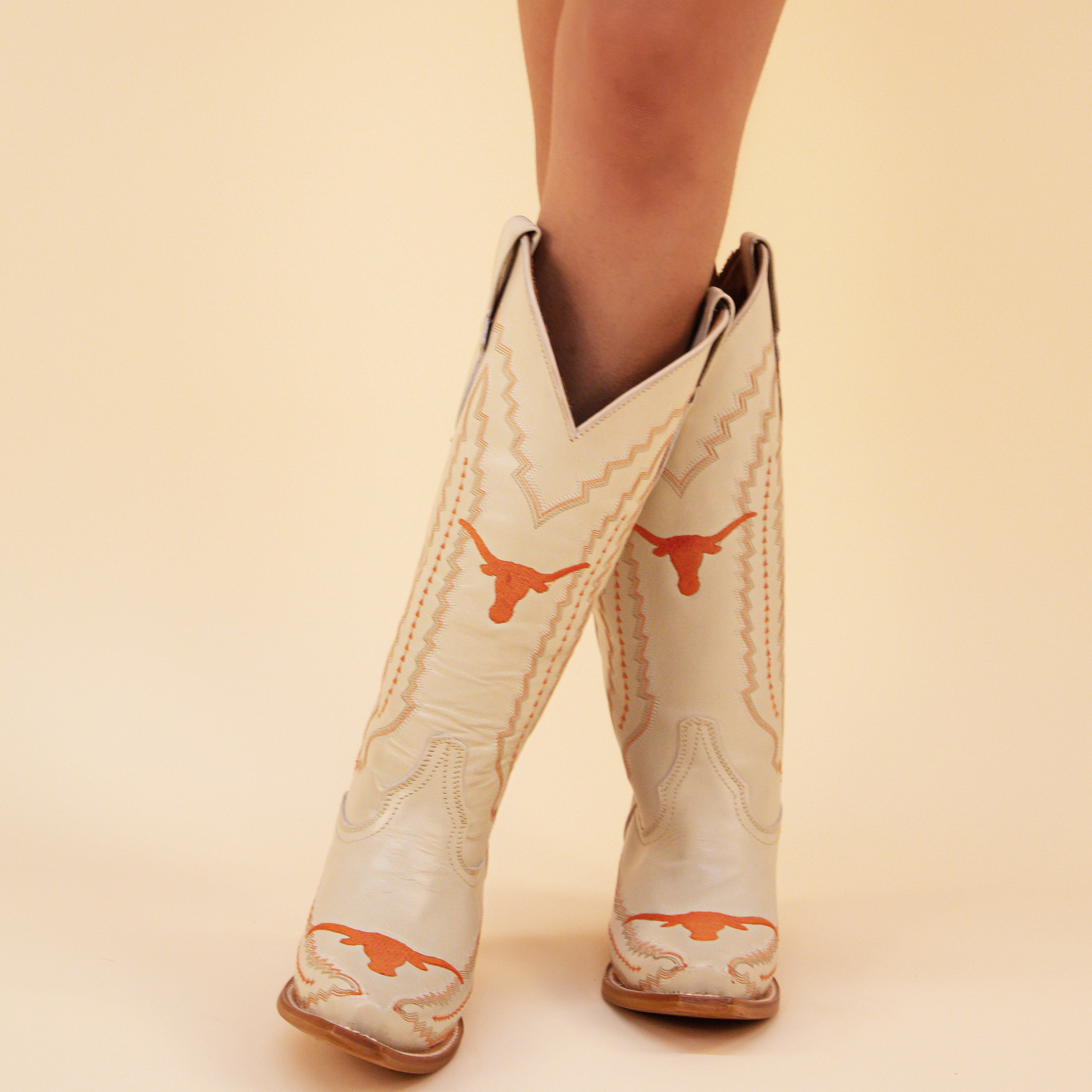 Women's University of Texas Bone Cowgirl Boots Naomi by Vaccari University