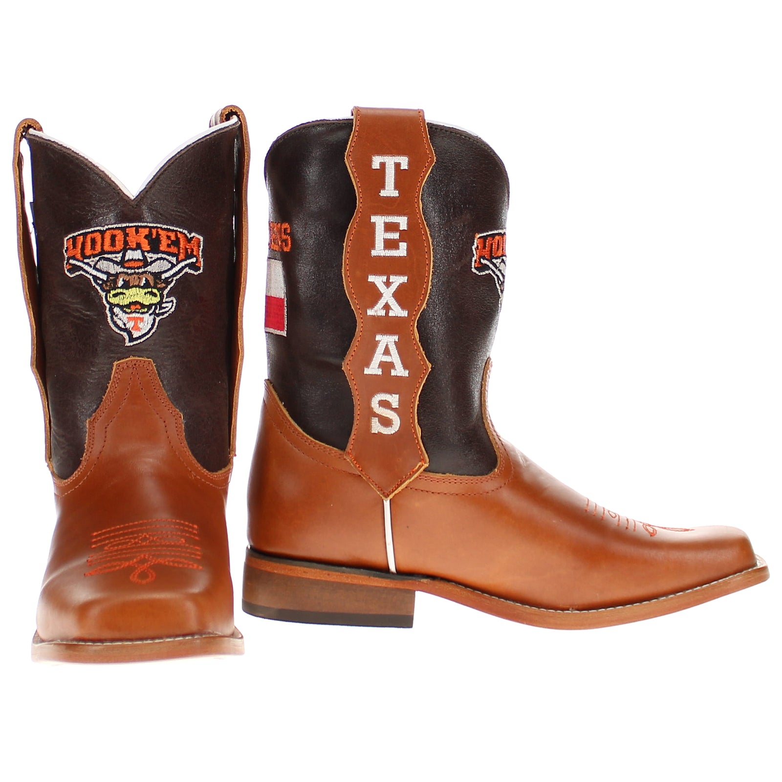 Kid's Dakota University of Texas Mascot Cowboy Boots by Vaccari