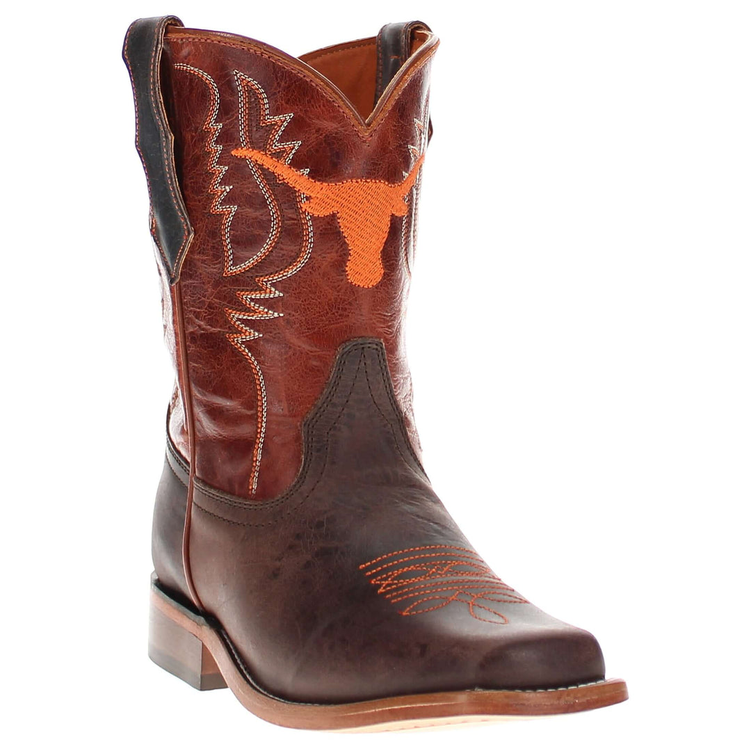 Kid's Peyton University of Texas Leather Boots by vaccari