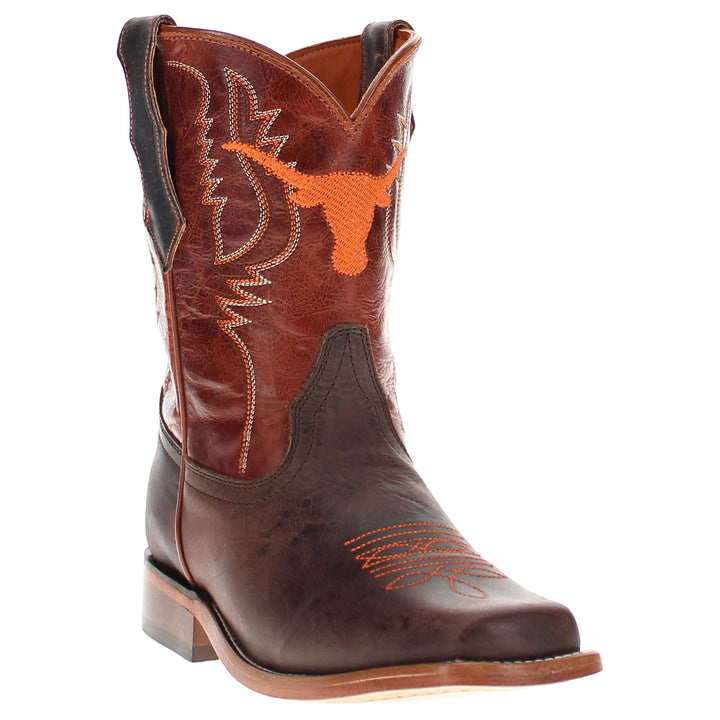Kid's Peyton University of Texas Leather Boots by vaccari