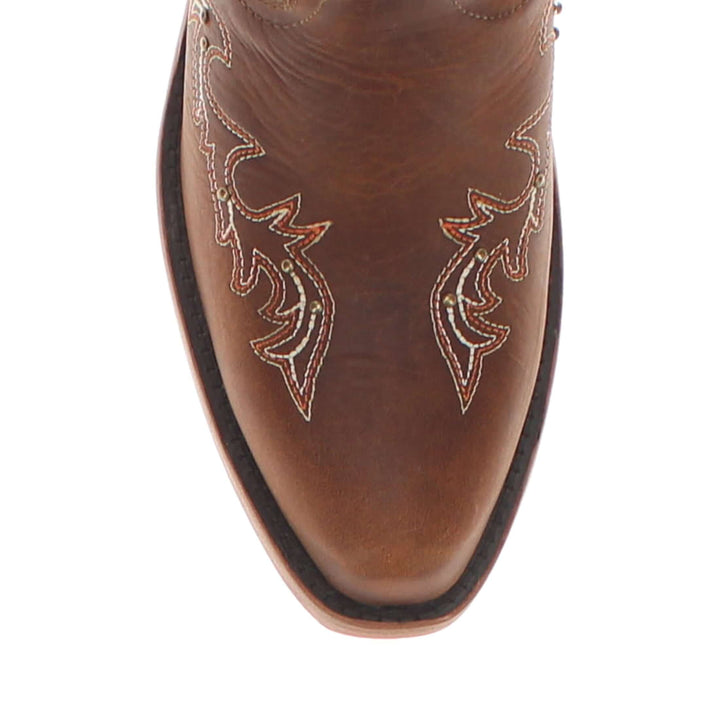 Kid's Amelia University of Texas Brass Studs Cowgirl Boots by Vaccari