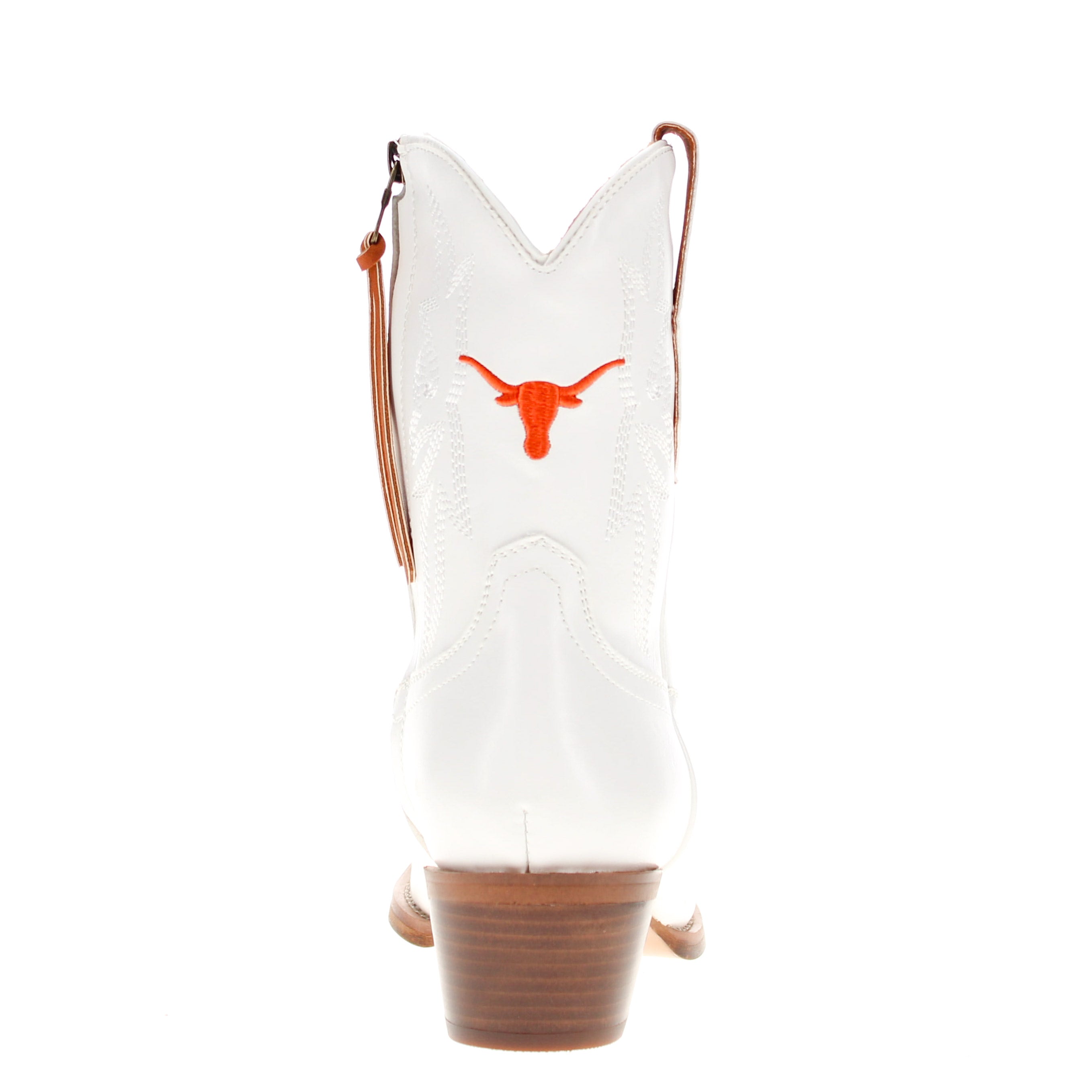 Women's University of Texas White Cowgirl Boots with Color Tassel Lynn by V by Vaccari