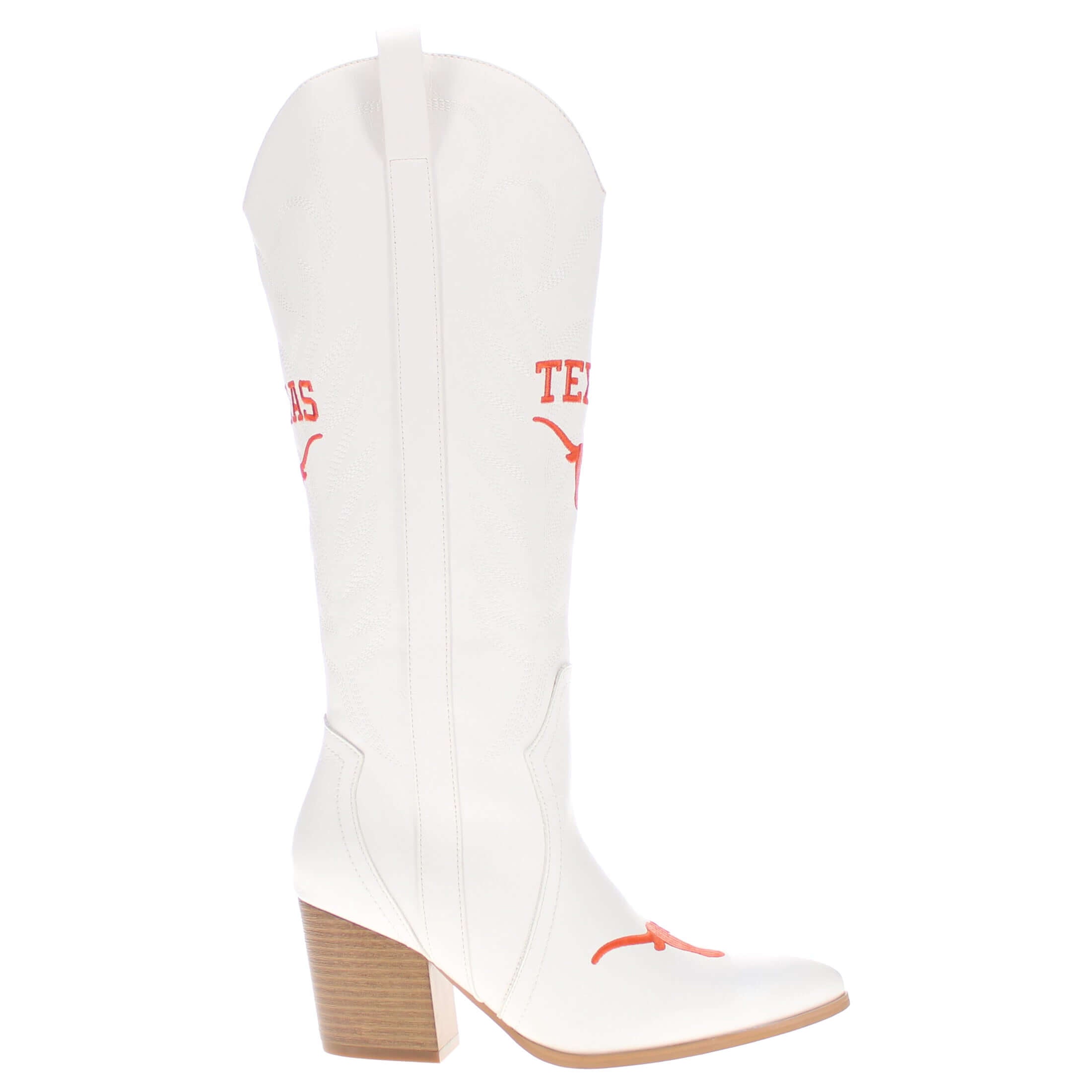 University of Texas Blair Tall White Boot By V By Vaccari