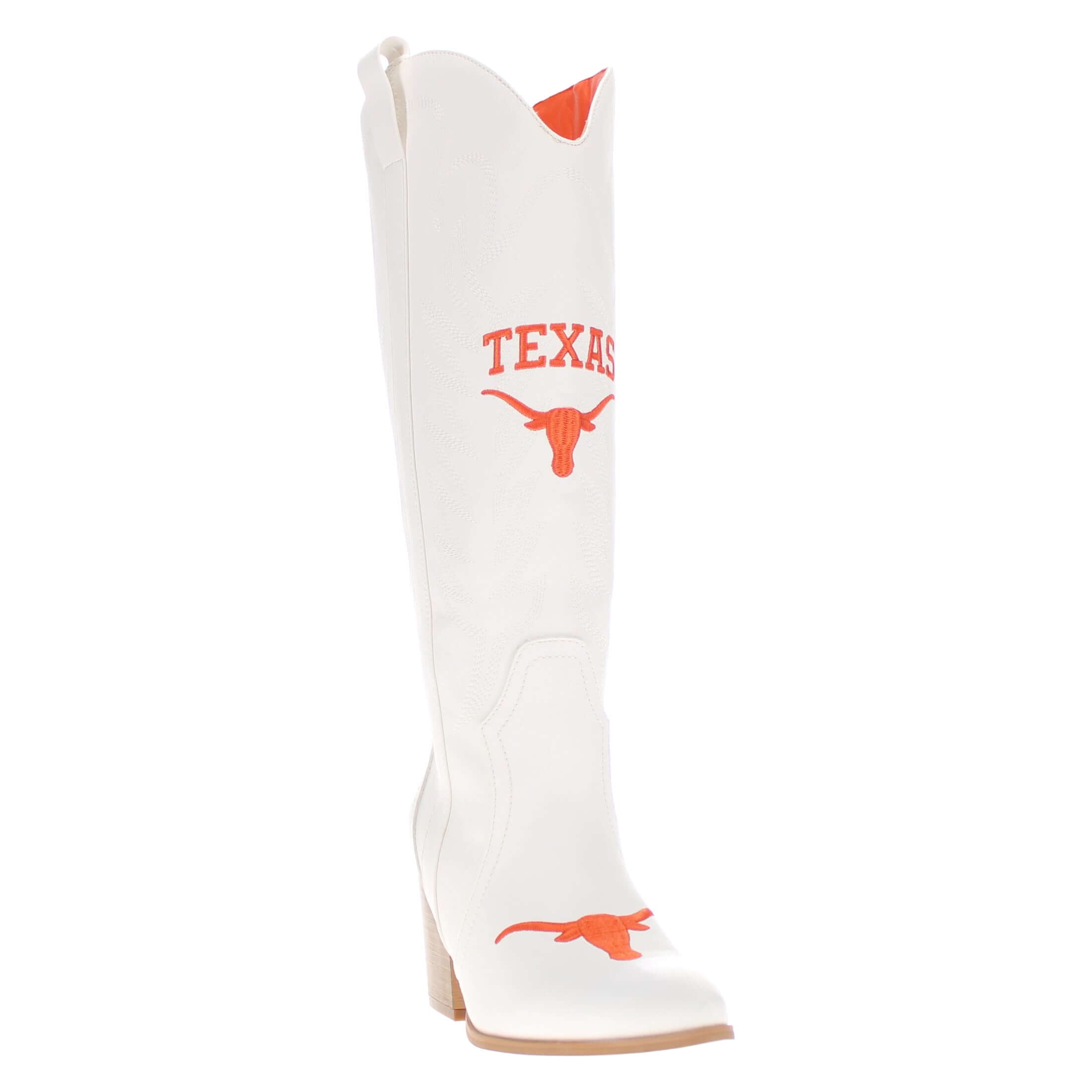 University of Texas Blair Tall White Boot By V By Vaccari