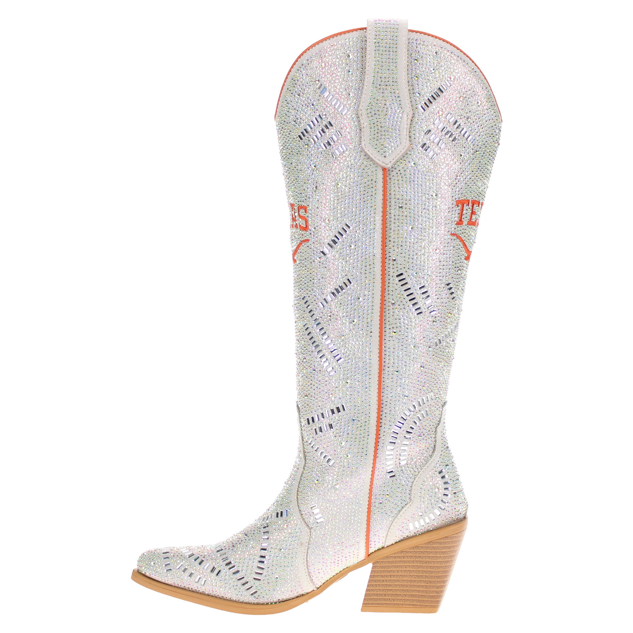 Women's University of Texas Natural Tall Bling Cowgirl Boots Amber by V by Vaccari