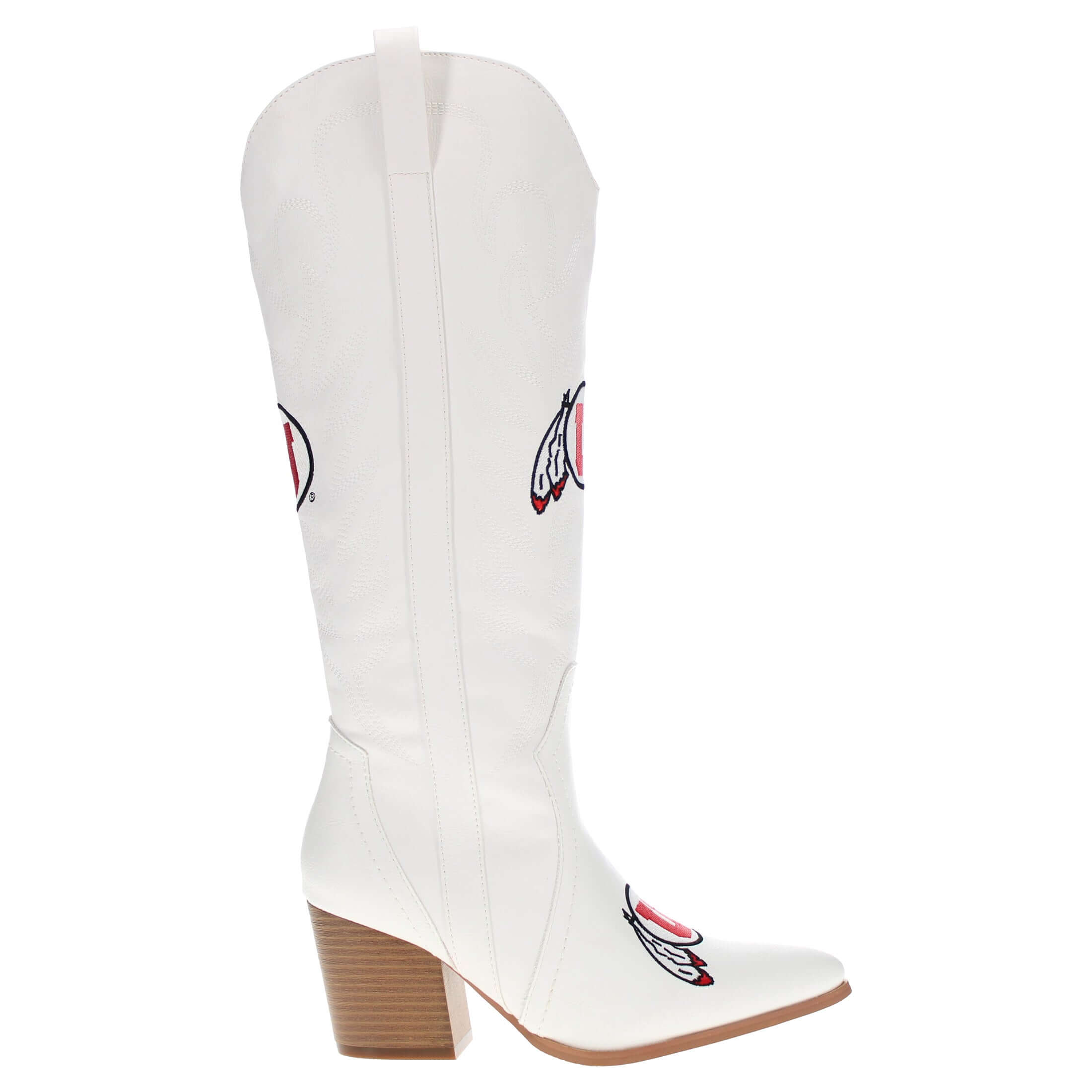 Women's University of Utah Tall White Boot Blair By V By Vaccari